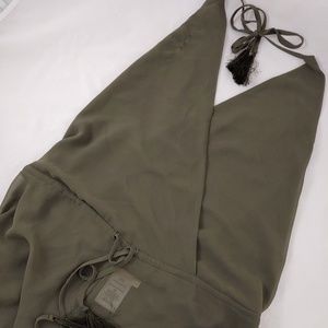 Micael Kors Women's Halter Romper Cover-up Olive